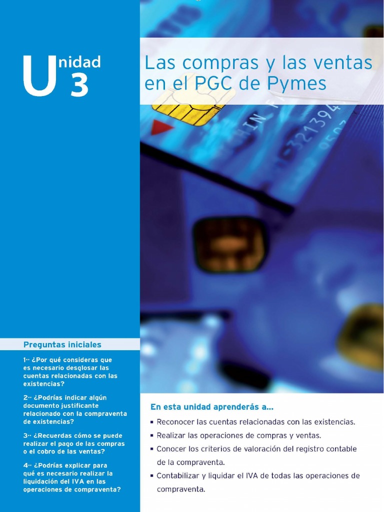 Compras y Ventas en el PGC de Pymes | PDF | Bancos | Contabilidad