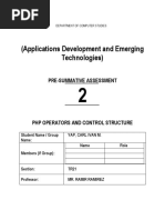 PSA2 Technical PHP Operators and Control Structure YAP PDF