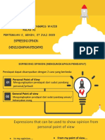 Expressing Opinion (Mengungkapkan Pendapat) : Materi Ajar Bahasa Inggris Wajib Kelas Xi Pertemuan 2, Senin, 27 Juli 2020