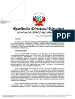 Resolución Directoral Ejecutiva n.°205-2021-MINEDU-VMGI-PRONABEC PDF