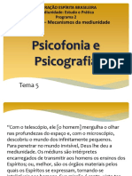 Modulo 2 Tema 5 Psicofonia e Psicografia