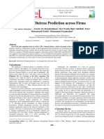 Financial Distress Prediction Across Firms