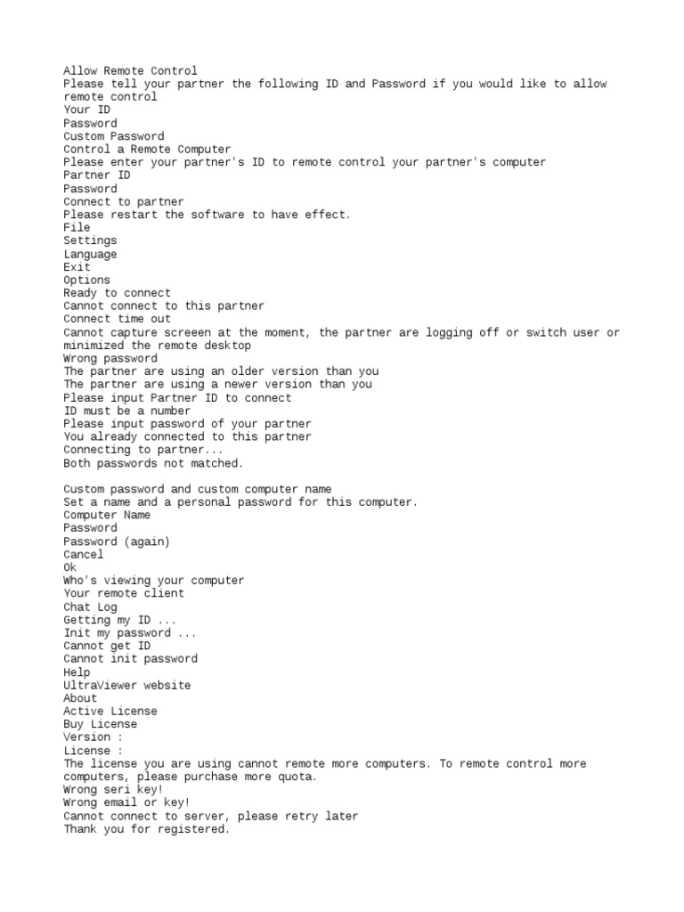 UltraViewer License Activation Guide | PDF | Remote Desktop Services ...