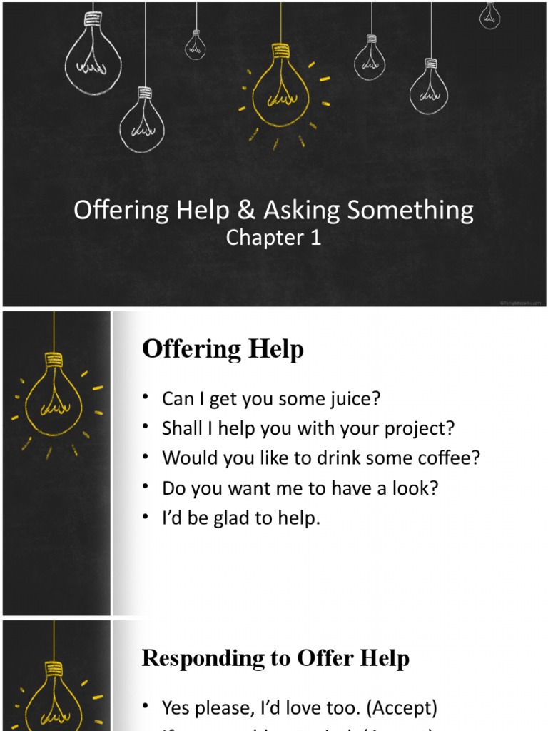 Offering Help Asking Something | PDF | Self-Improvement
