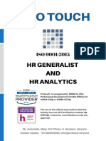Pro Touch: HR Generalist AND HR Analytics