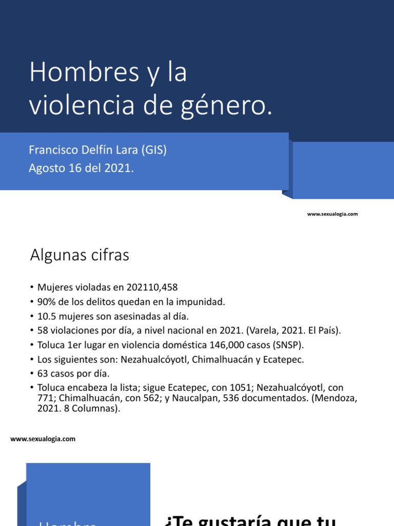 Desmasculinización y violencia de género | PDF | Masculinidad | La ...