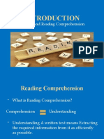 Reading and Reading Comprehension