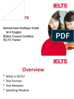 Bets Ielts: Muhammad Shafique Khalil M.A English British Council Certified IELTS Trainer