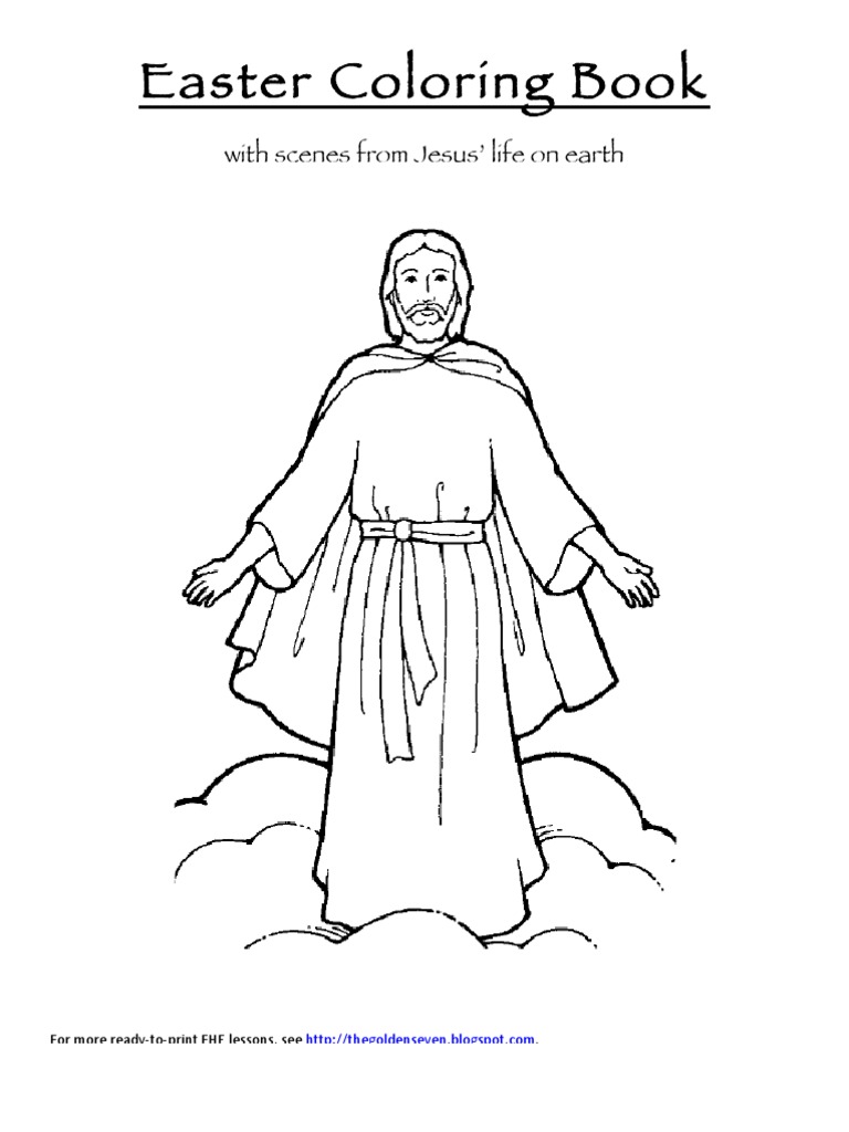 Easter Coloring Book: with Scenes from Jesus' Earthly Life ...