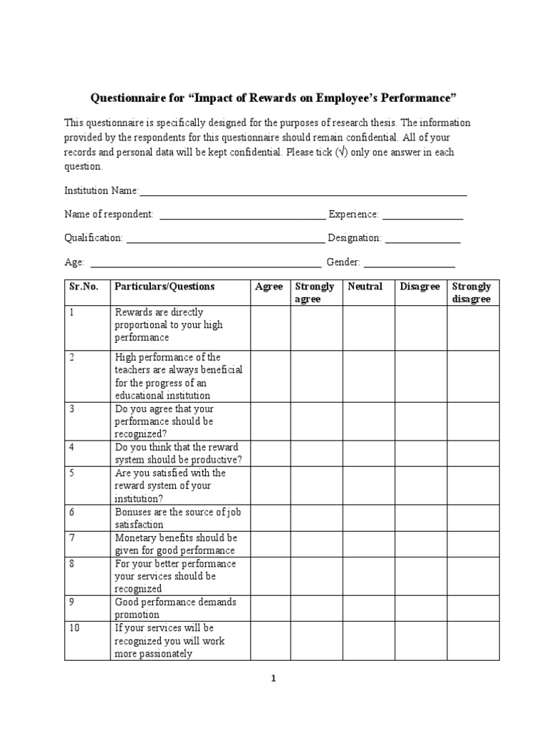 Impact of Rewards on Employee Performance | PDF | Business | Cognition