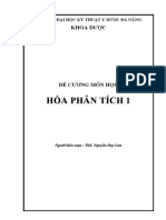 1. ĐỀ CƯƠNG CHI TIẾT HỌC PHẦN Hóa phân tích 1- ĐHCQ