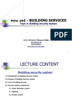 Reg 261 - Building Services: Topic 4: Building Security System
