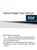 Hemorrhagic Post Partum