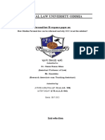 National Law University Odisha: Personal Law II Response Paper On