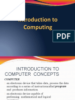Intro To Computing