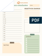 Planificador Diario Estudiantes en PDF