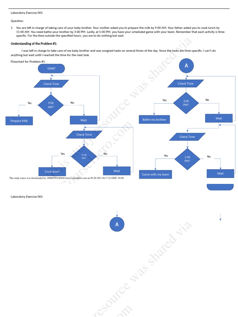 Answer LaboratoryExercise001 | PDF