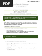 LAB 1 - Problem Solving Through Algorithm and Flowchart