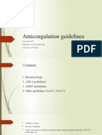 Anticoagulation guidelines JM