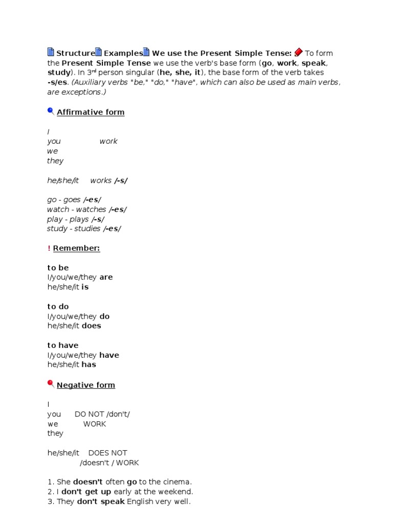 Simple Present Tense Grammatical Tense Verb