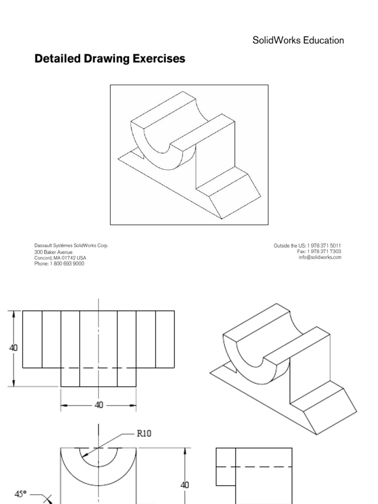 Cơ bản EDU - Detailed - SolidWorks | PDF