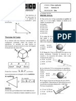 Física Aplicada: Estática II - Triángulo de Fuerzas y Teorema de Lamy