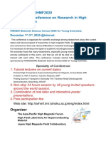 Welcome To ARHMF2020 Asia-Pacific Conference On Research in High Magnetic Fields