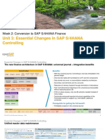 Unit 3: Essential Changes in SAP S/4HANA Controlling