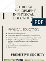 Historical Development in Physical Education