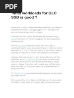 What Workloads For QLC SSD Is Good