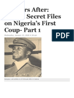 British Secret Files On Nigeria's First Coup