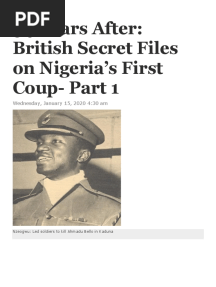 British Secret Files On Nigeria's First Coup