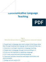 Communicative Language Teaching