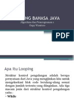 Looping Bahasa Java