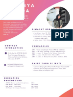 Colorful Gradient Graphic Designer Resume