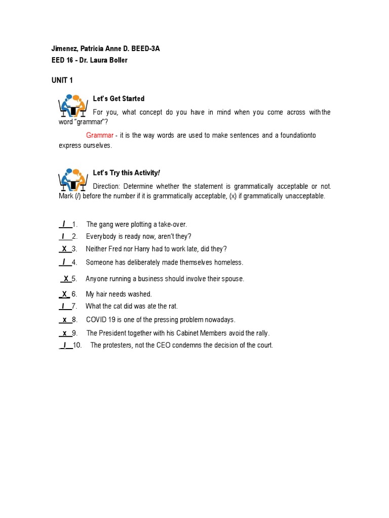 Jimenez. Patricia Anne BEED 3A | PDF | Language Mechanics | Human  Communication