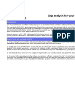 ISO 27001 Gap Analysis Checklist