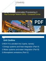CHE 4173 Sustainable Processing II: Heat Exchanger Network (HEN) - Composite Curves
