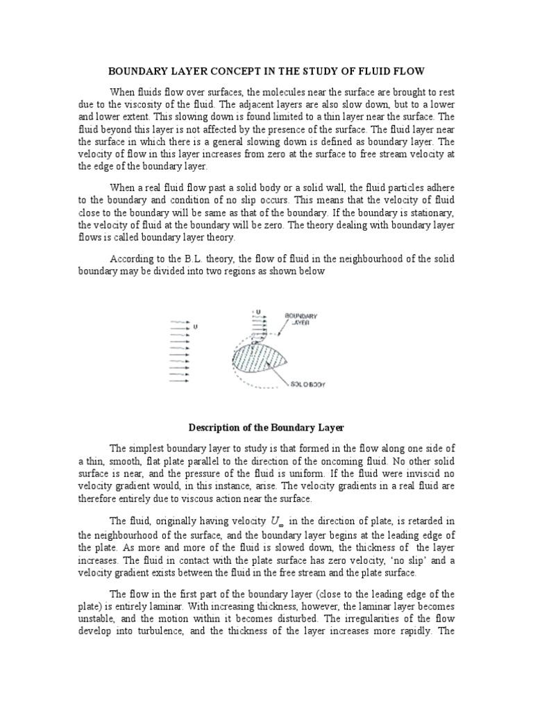 Boundary Layer Flow Dynamics | PDF | Boundary Layer | Reynolds Number