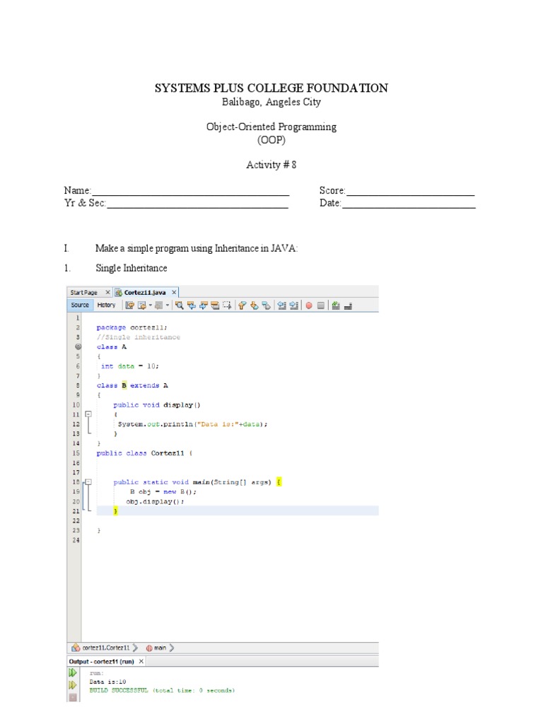 Systems Plus College Foundation: I. Make A Simple Program Using ...