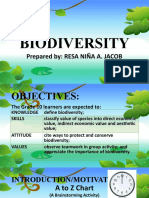 Biodiversity: Prepared By: RESA NIÑA A. JACOB