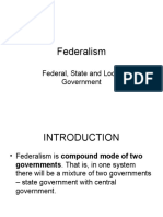 Federalism: Federal, State and Local Government