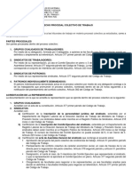 2021 SUJETOS PROCESALES. DERECHO PROCESAL COLECTIVO DE TRABAJO