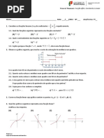 Ficha de trabalho nº7_Função Afim, Constante e Linear