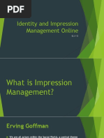 Identity and Impression Management Online