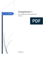 Assignment 1: Risk Management Banking Financial Industry