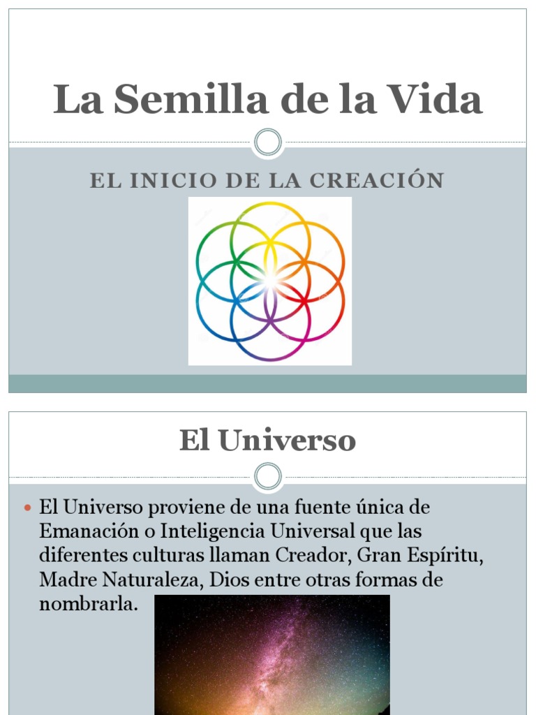 Semilla de la Vida y Geometría Sagrada | PDF | Universo | Vida