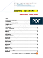 60 IELTS Speaking Topics Part 2 and 3 With Questions & Sample Answers - IELTS Fighter