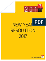 New Year Resolution 2017