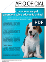 Diário Oficial aborda educação animal